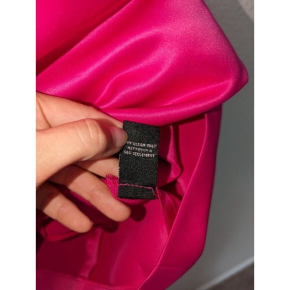 Betsey Johnson Evening Hot Pink Sz 10 Open Back Mini Prom Dress - Picture 9 of 9